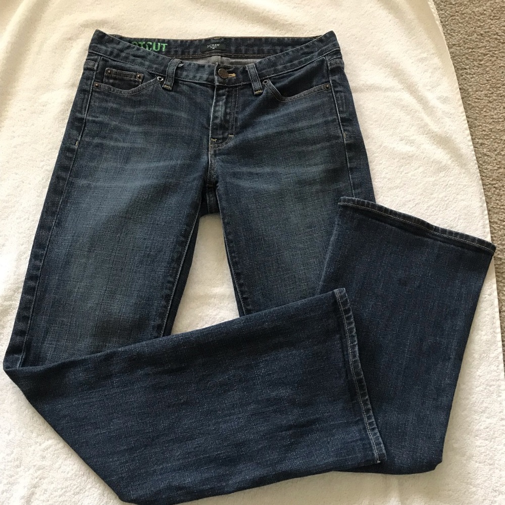 J. CREW JEANS STRETCH BOOTCUT SZ 7